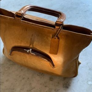 Vintage Coach Kisslock Watermelon Tote